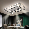 a living room rectangle black Ceiling lamp Spotlight Bulb lamp Bedroom lights Simplicity modern Warm Ceiling lamp