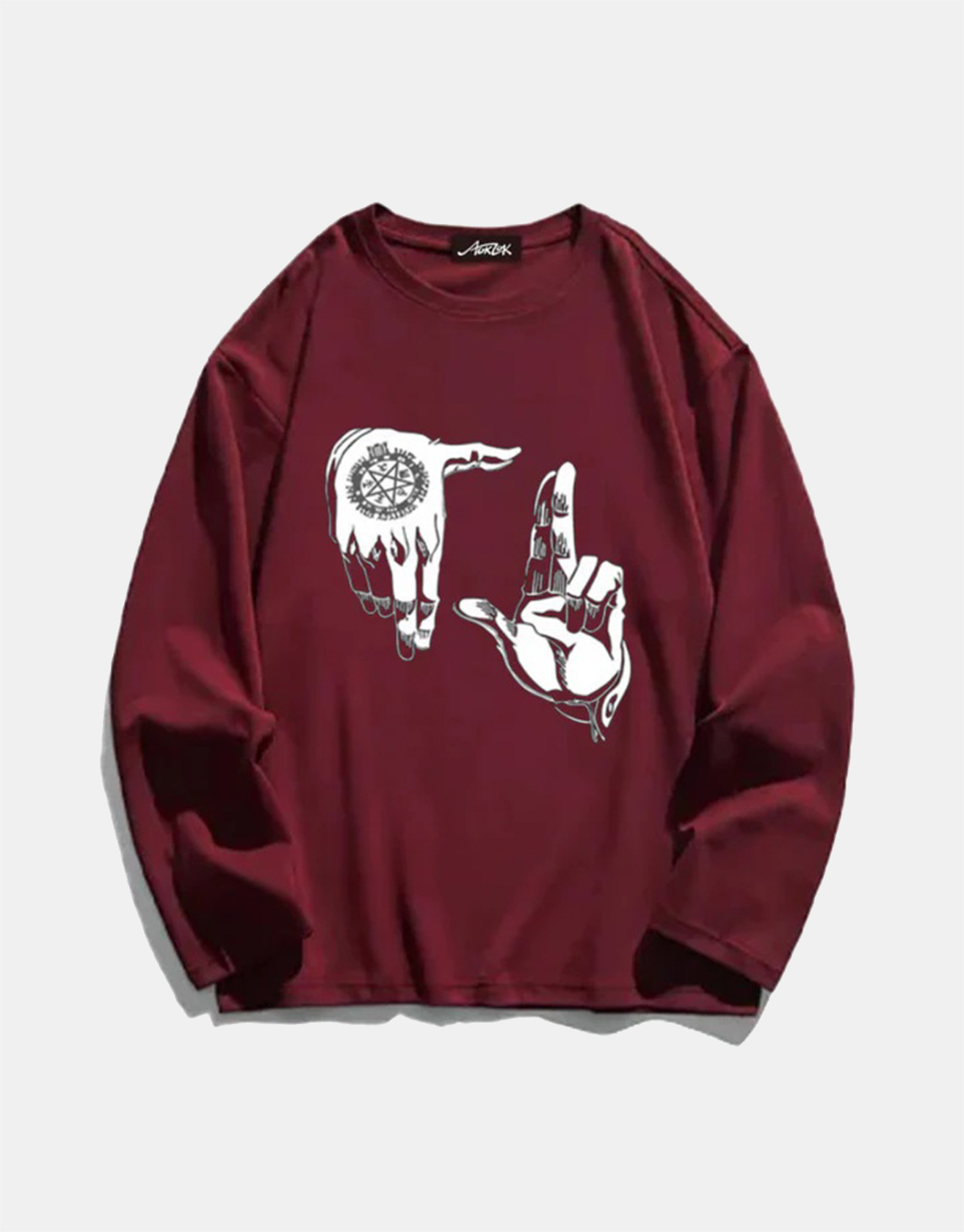 Estación independiente transfronteriza impresión digital parejas de hombres y mujeres cuello redondo moda suéter fresco ropa de otoño Halloween casual otoño e invierno top