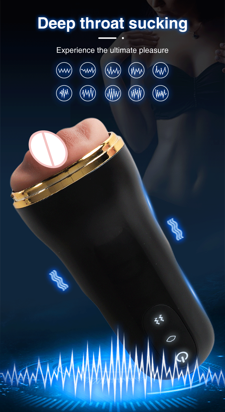 详情图06新品防阴倒模飞机杯吮吸震动阴茎训练器男用自慰器成人