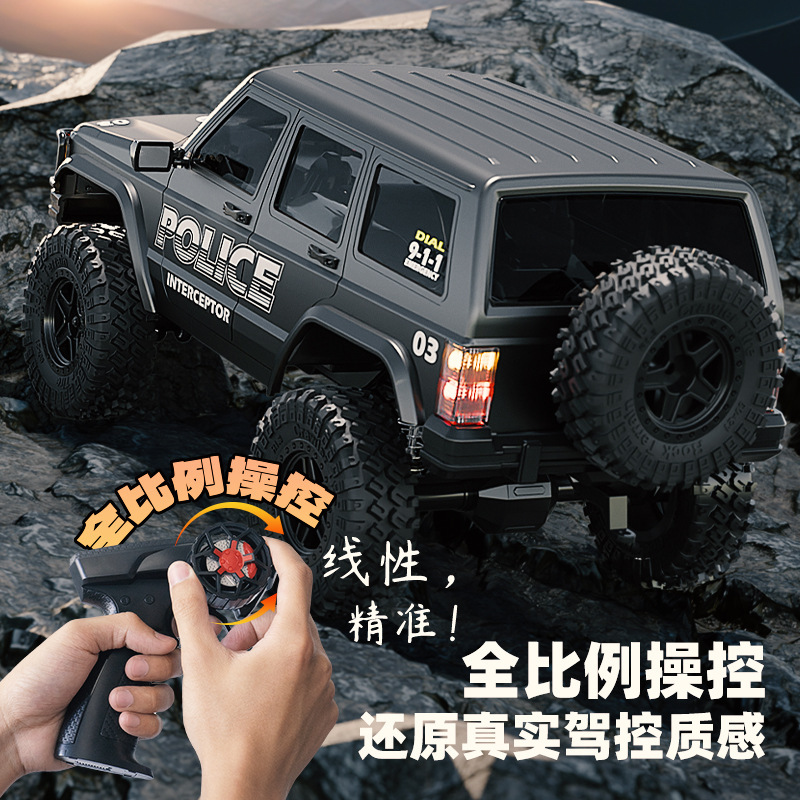 新しいオフロード車 1:18 チェロキー シミュレーション クライミングカー リンク ライト RC フルスケール高速リモート コントロール カー|undefined
