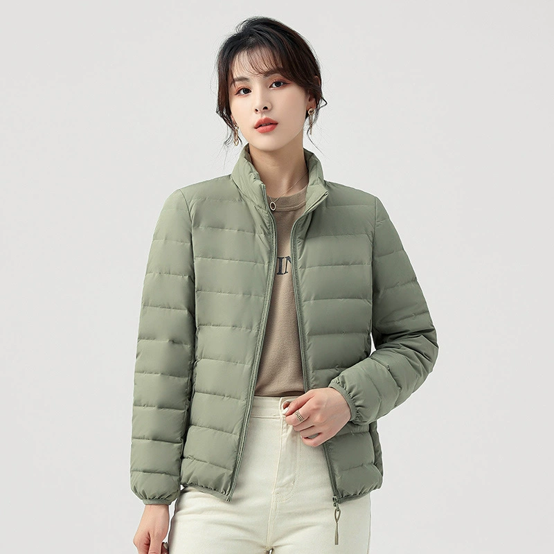 Зимний взрыв сплошной цвет может быть открыт с бесшовным воротником 90 белая утка пуховик сплошной цвет с длинными рукавами свободный короткий пуховик