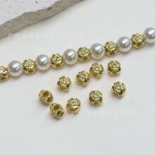 18K�������ʯ���θ���5.5mm���鴮�������ɫ���DIY��Ʒɢ��