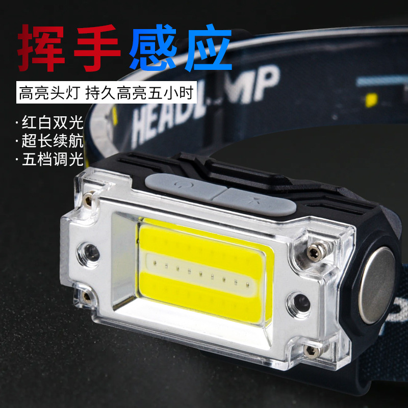 Nuevo faro Venta caliente km de largo alcance lámpara de inspección de inducción automática Super resistencia diseño ligero Lámpara de trabajo al aire libre