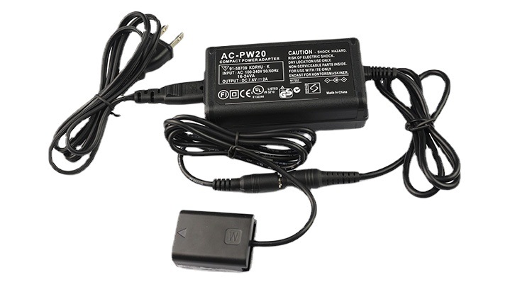 AC-PW20適用於索尼相機NP-FW50假電池盒外接電源適配器轉換器供電