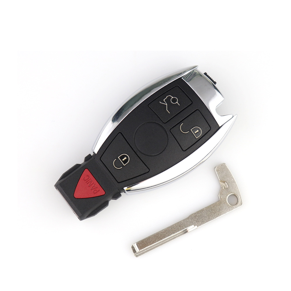 Suitable for Mercedes-Benz 2-Key, 3-Key, 4-Key Single Battery Holder Remote Control Car Key Shell Replacement Shell