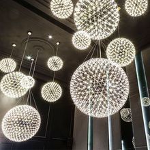 火花球吊灯商场酒店售楼部吧台服装店楼梯餐厅满天星轻奢轻奢风