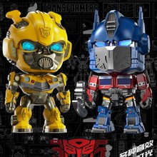 新奇达声光合金变形Q版公仔金刚擎天柱大黄蜂模型手办玩具男孩