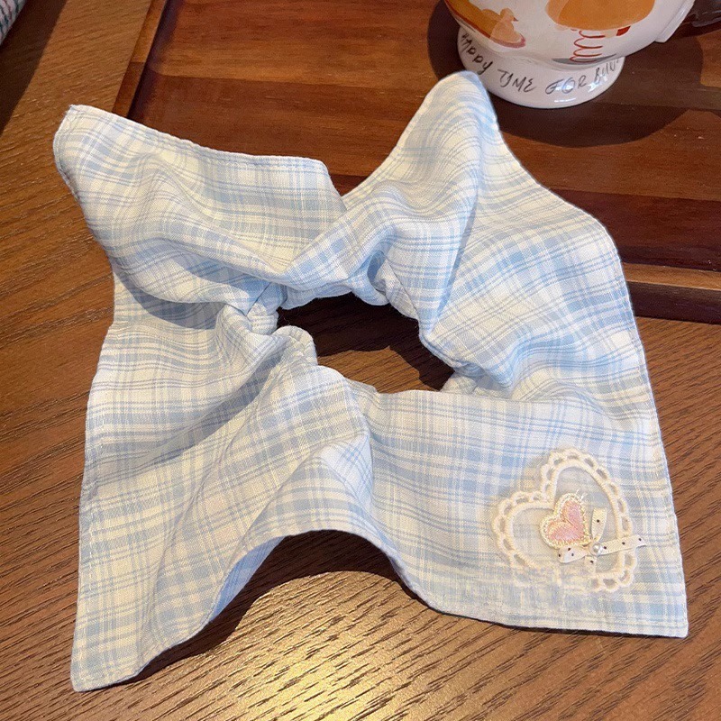 Encaje retro francés, diadema de intestino grueso, mujer 2025, nuevo estilo, cuerda para el cabello, banda de goma, lazo, dulce cuerda para el cabello, accesorios para el cabello