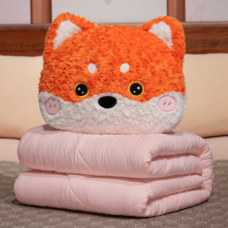 Nuevo Fox Dog Friend 2 en 1 almohada de abrazo sofá de oficina dormitorio almohada de siesta almohada de cabecera de cama image 6
