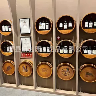 挂墙酒桶盖子酒桶半个木桶装饰壁挂实木红酒桶橡木桶盖改装桶定制