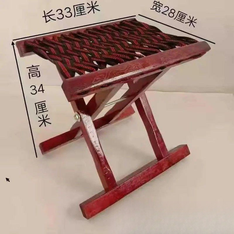 成人钓鱼凳板凳马扎户外折叠凳家用凳凳子木实木烧烤便携式槐|undefined
