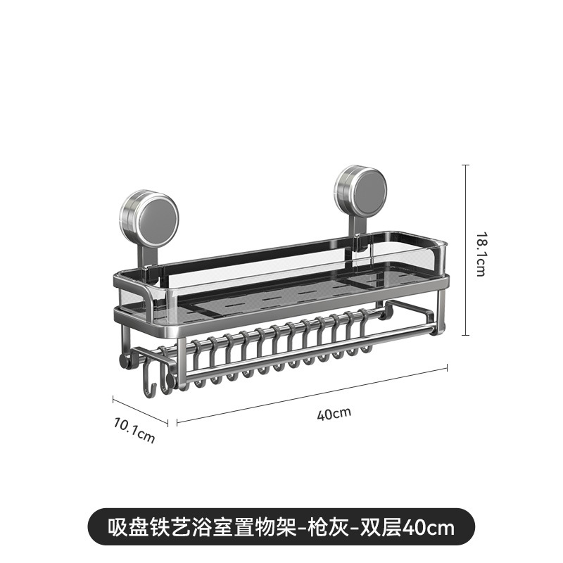 Estante con ventosa, inodoro, pared, inodoro sin perforación, baño, estante para toallas, mesa de lavado, estante de almacenamiento en pared