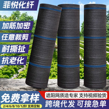 黑色加筋遮阳网加密整卷大棚遮阳网防晒网厂家批发花卉养殖遮阳网
