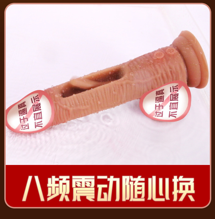 Jiuai Silicone Realistic Dildo for Women, Soft Flesh, Electric Vibration and Warming — detail image 26