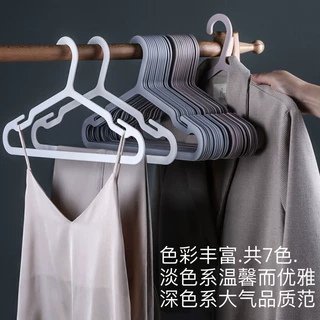 衣享成人极简衣架塑料无痕家用衣撑省空间收纳整理师防滑挂衣撑子