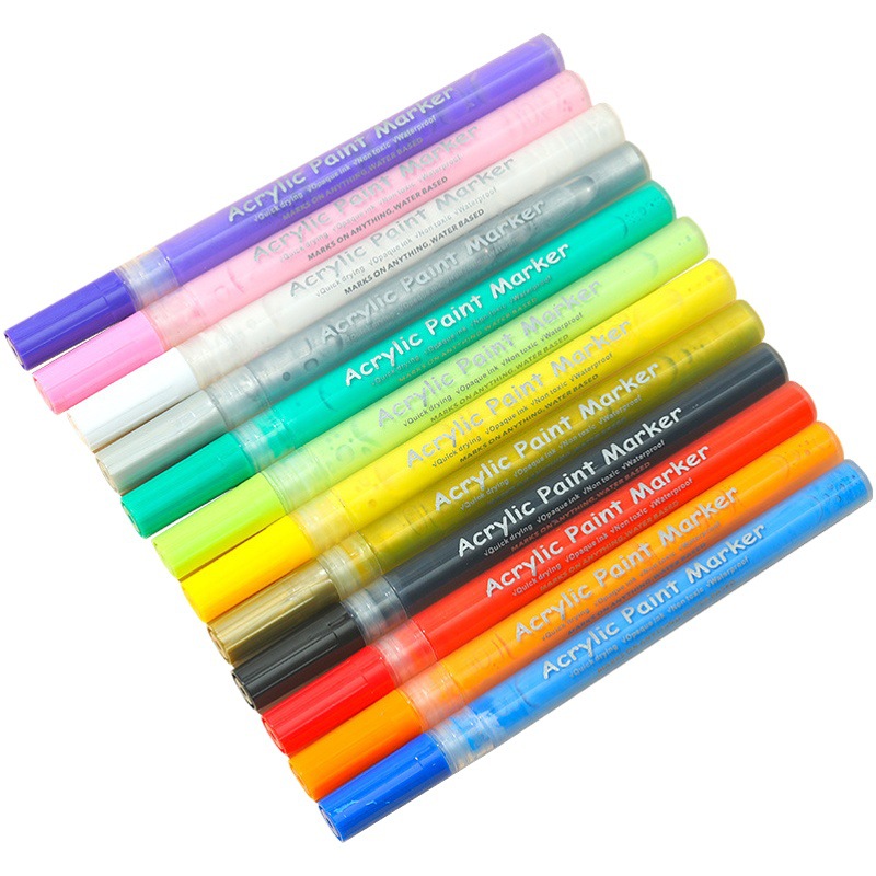 Graffiti pluma de pintura de uñas pluma de acrílico marcador de color de secado rápido Internet celebridad nueva herramienta de pintura de uñas sin luz