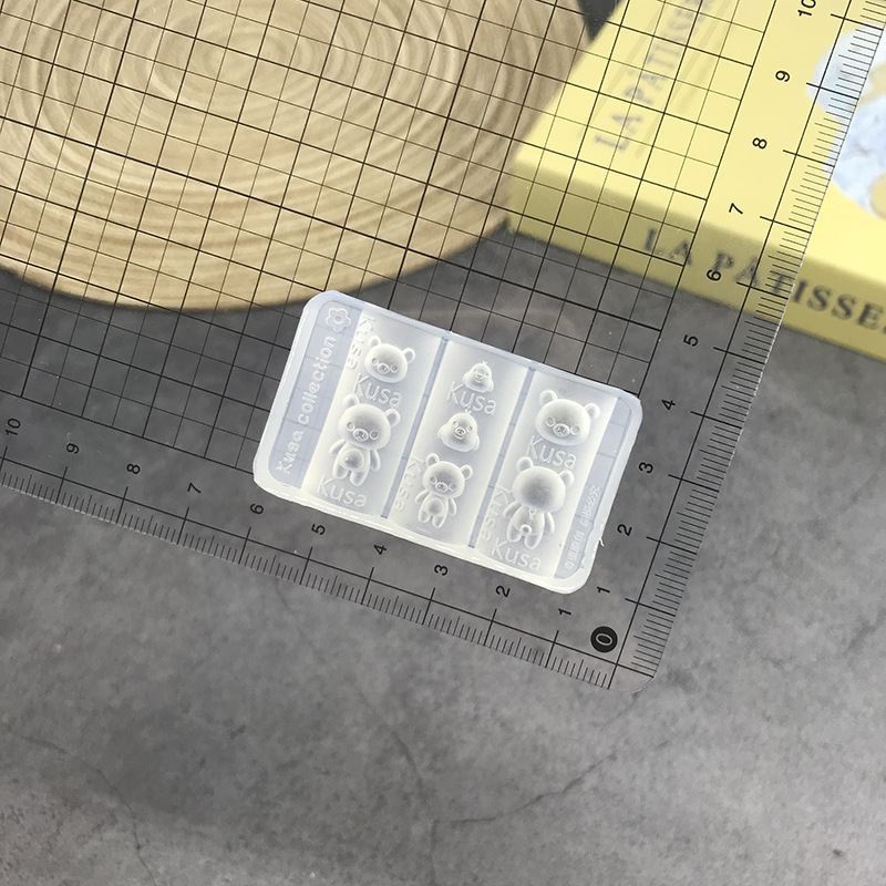 跨境批发蝴蝶结硅胶美甲模具立体链条串珠浮雕花纹穿戴甲装饰工具|undefined