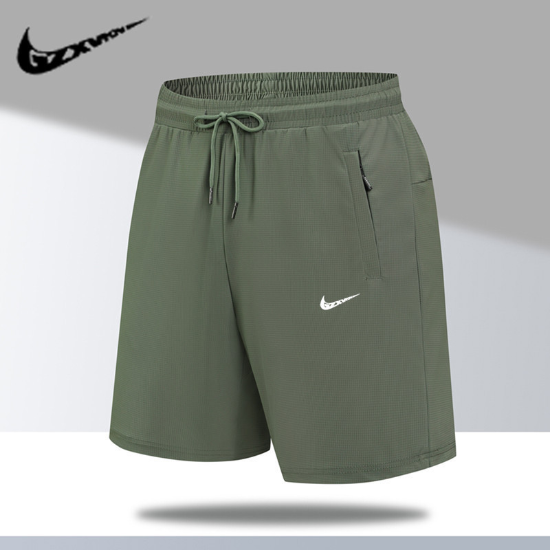 Cross-Border 2026 New Summer Ice Silk Quick-Dry Men's Shorts for Outdoor Casual Wear, Large Size Sports Pants