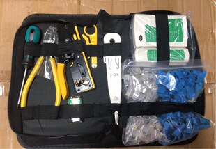Network Tool Set through Hole Pliers Combination Tool Kit Tool Repair Kit Network Tester Set