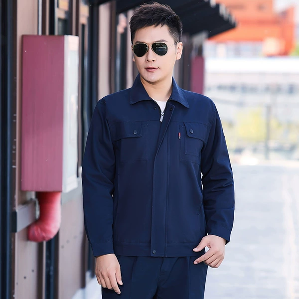 Navy blue top/double layer cotton