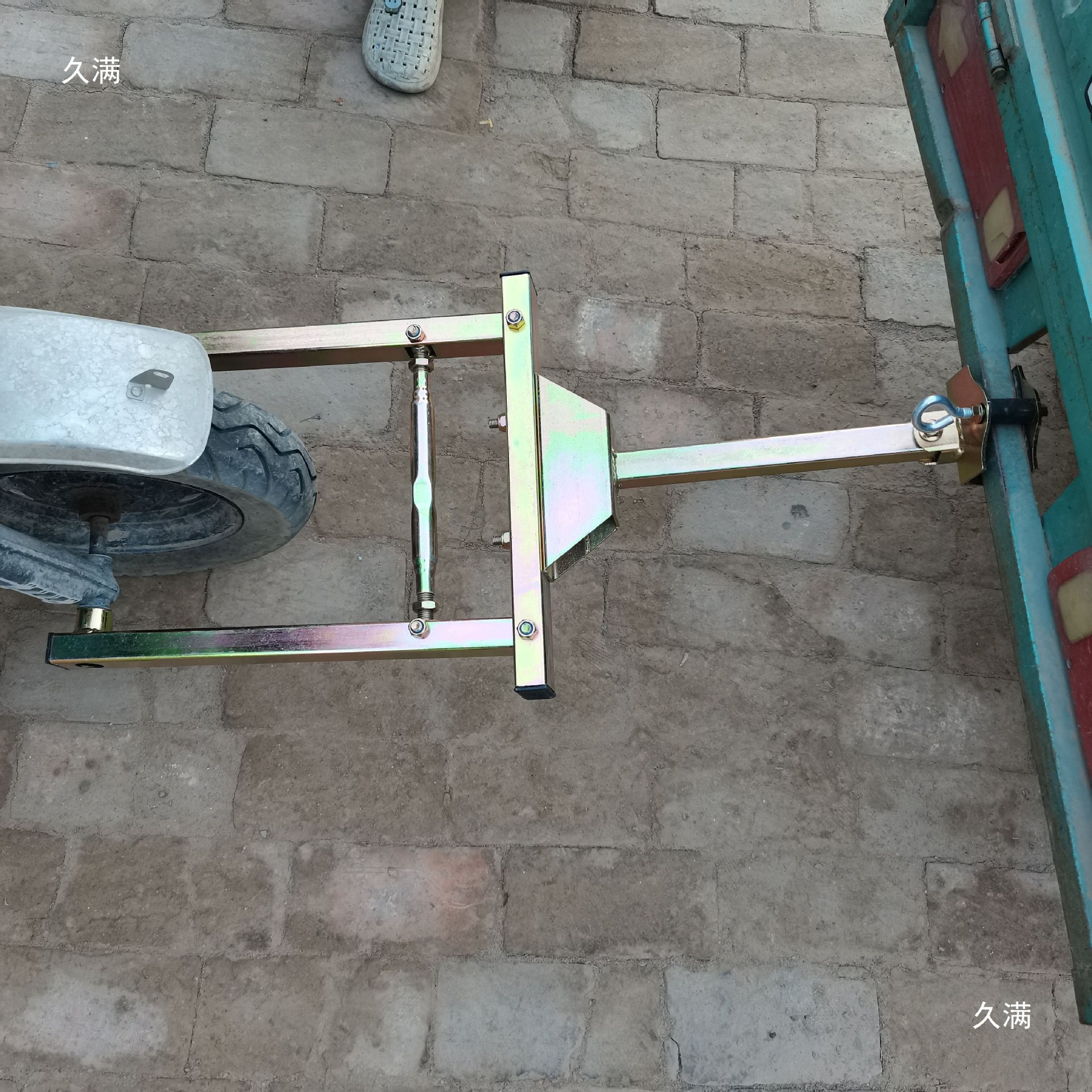 拖车牵引器摩托车后挂式牵引架电动车自行车拖车钩托车拉货载重王