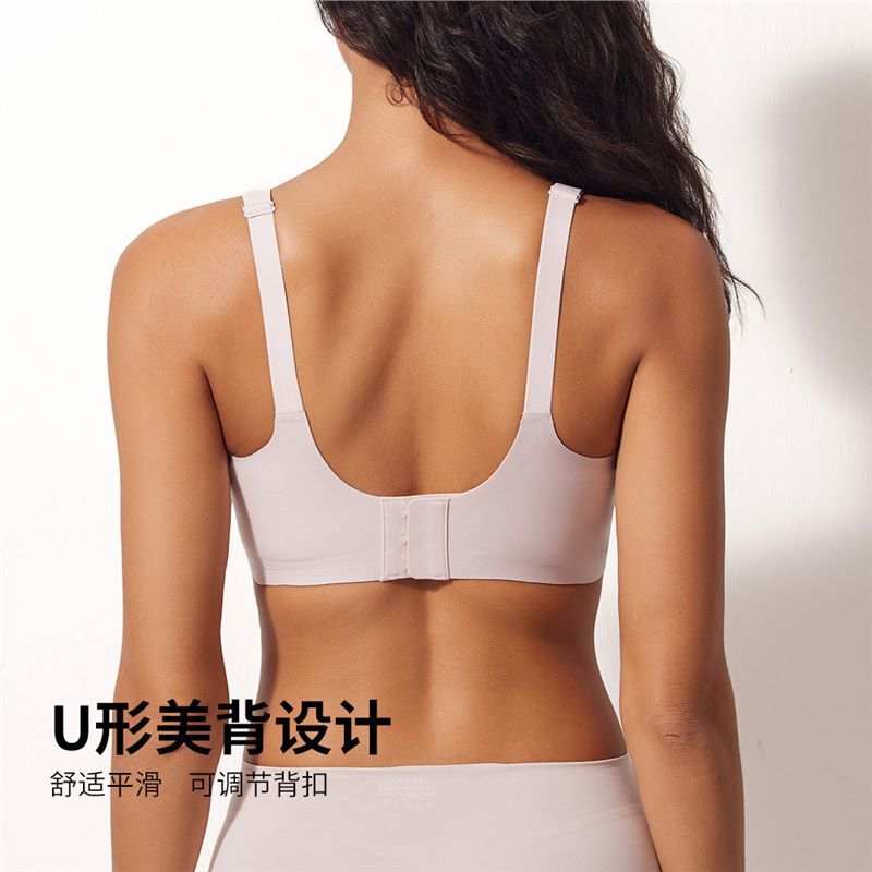 跨境欧美外贸果冻内衣女大胸大码女士无痕内衣无钢圈文胸内衣女士|undefined