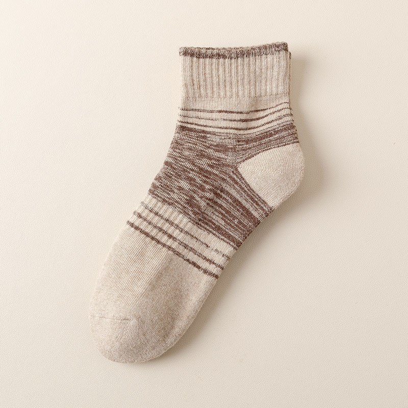 Chaussettes de sport mi-mollet tendance en coton 2025D pour homme, nouvelle collection automne-hiver, dégradées, pour course à pied et plein air_voghion.com