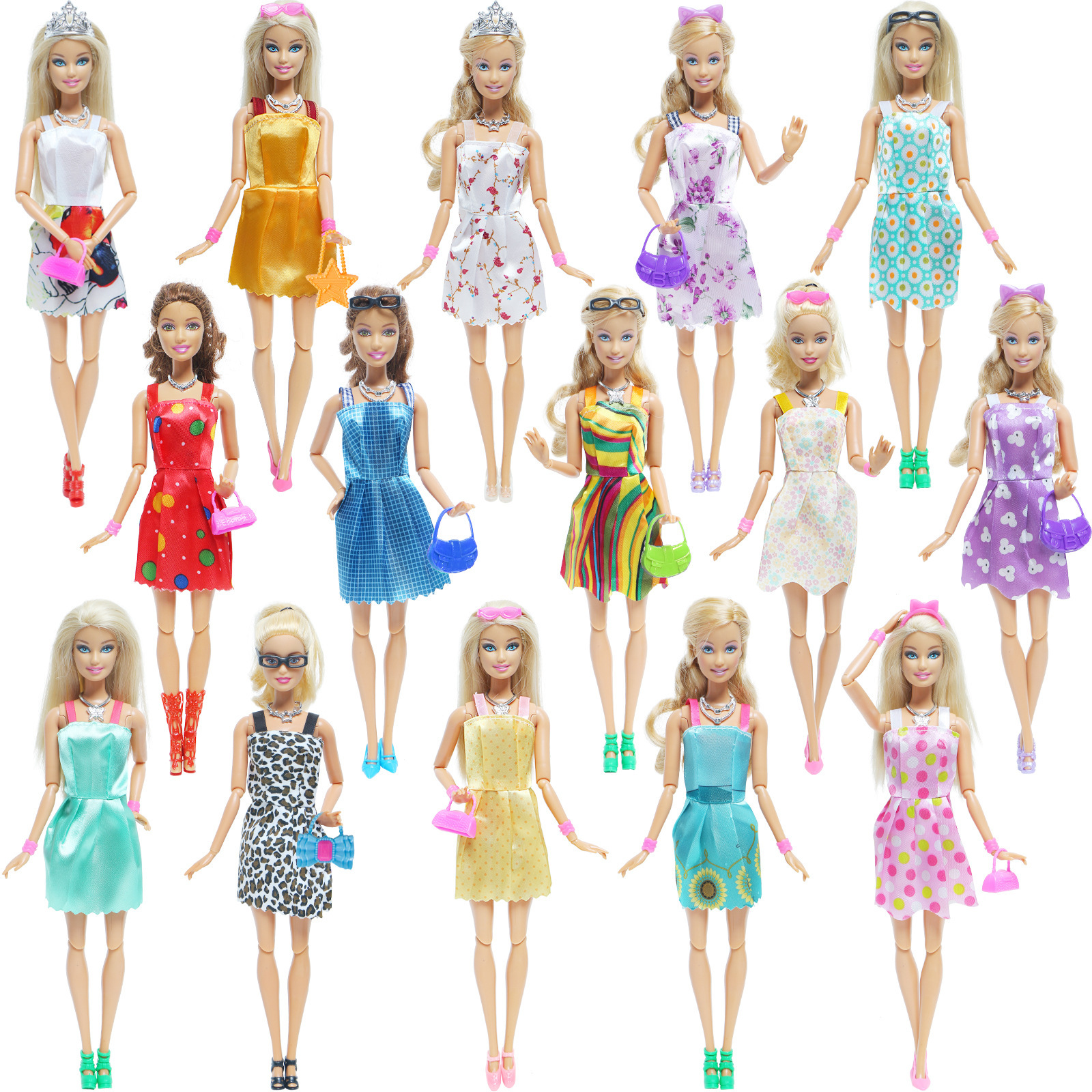 Nuevo 30cm Barbie muñeca Ropa Accesorios princesa muñeca ropa joyería y zapatos accesorios conjunto 42-piezas