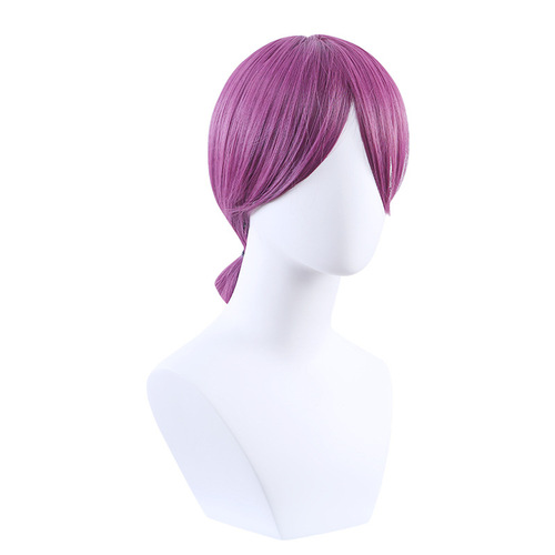 Electric Saw Man Lese Cos Hair - Chainsaw Man, Bomb Devil Purple Little Braids Anime Cosplay Wigs