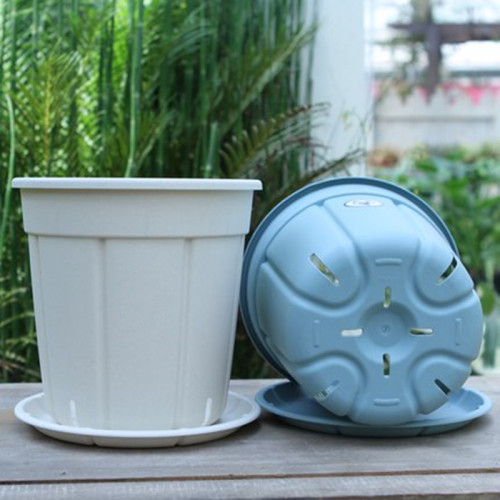 Direct Manufacturer Sales Pumpkin Planter Nordic Simple Hydrangea Rose Gallon Pot Root Control Qingshan Pot Resin Plastic Planter