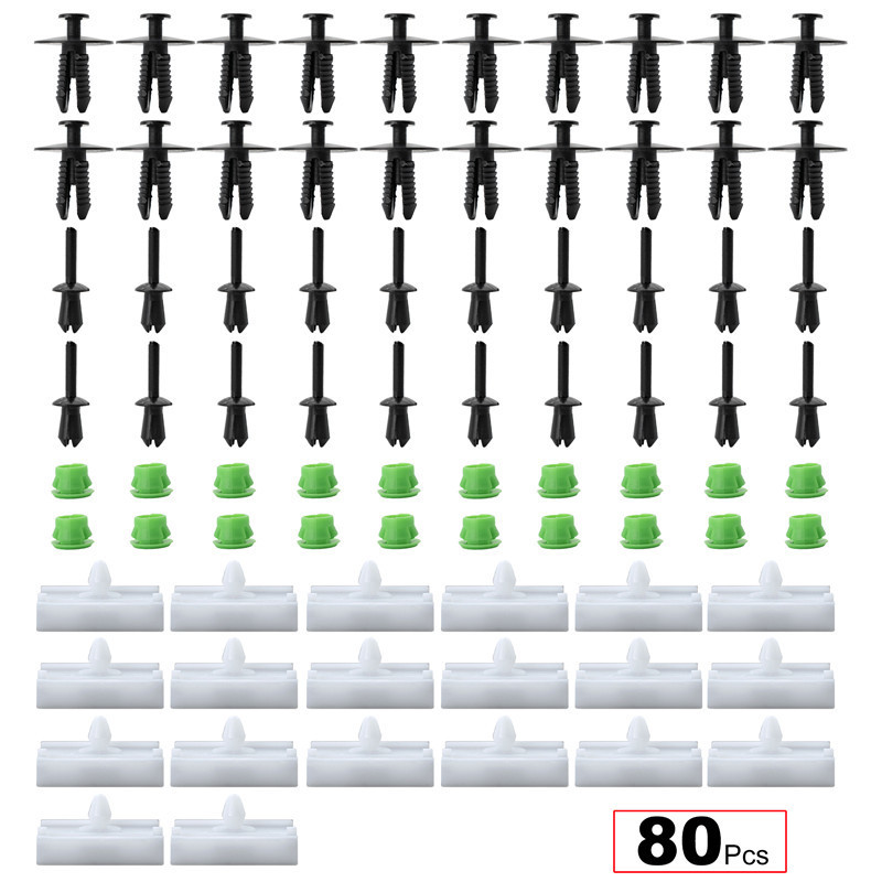 80 unids para BMW E 36 316I 318i coche lado falda de moldeo cable fijo remache traje