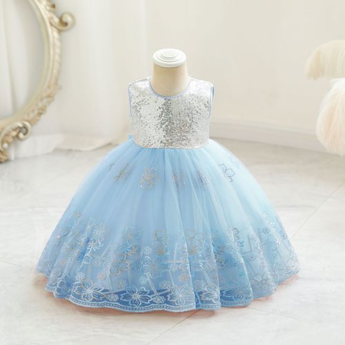 Foreign trade children&apos;s clothing children dress sequins princess dress female skirt dress baby baby baby&apos;s birthday party