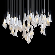 定制酒店大厅沙盘吊灯创意售楼部设计师别墅挑高前台会所工程灯具