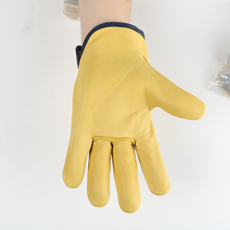 Huangyang guantes de conductor guantes de protección de mano guantes cortos de soldadura guantes de aislamiento térmico fabricante en stock