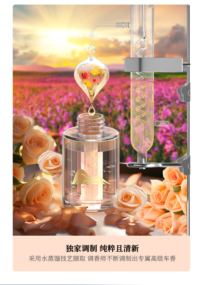 Guanshan Car Aromatherapy Advanced Sense Car Perfume Car Products Lasting Fragrance Without Fire Fragrance Jewelry Ornaments