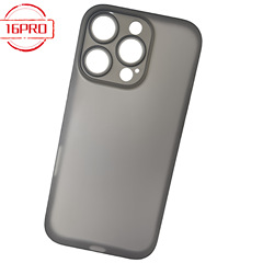 iPhone16promax用フルカバー携帯電話ケース、Apple17対応、マットPP素材、耐衝撃、指紋防止