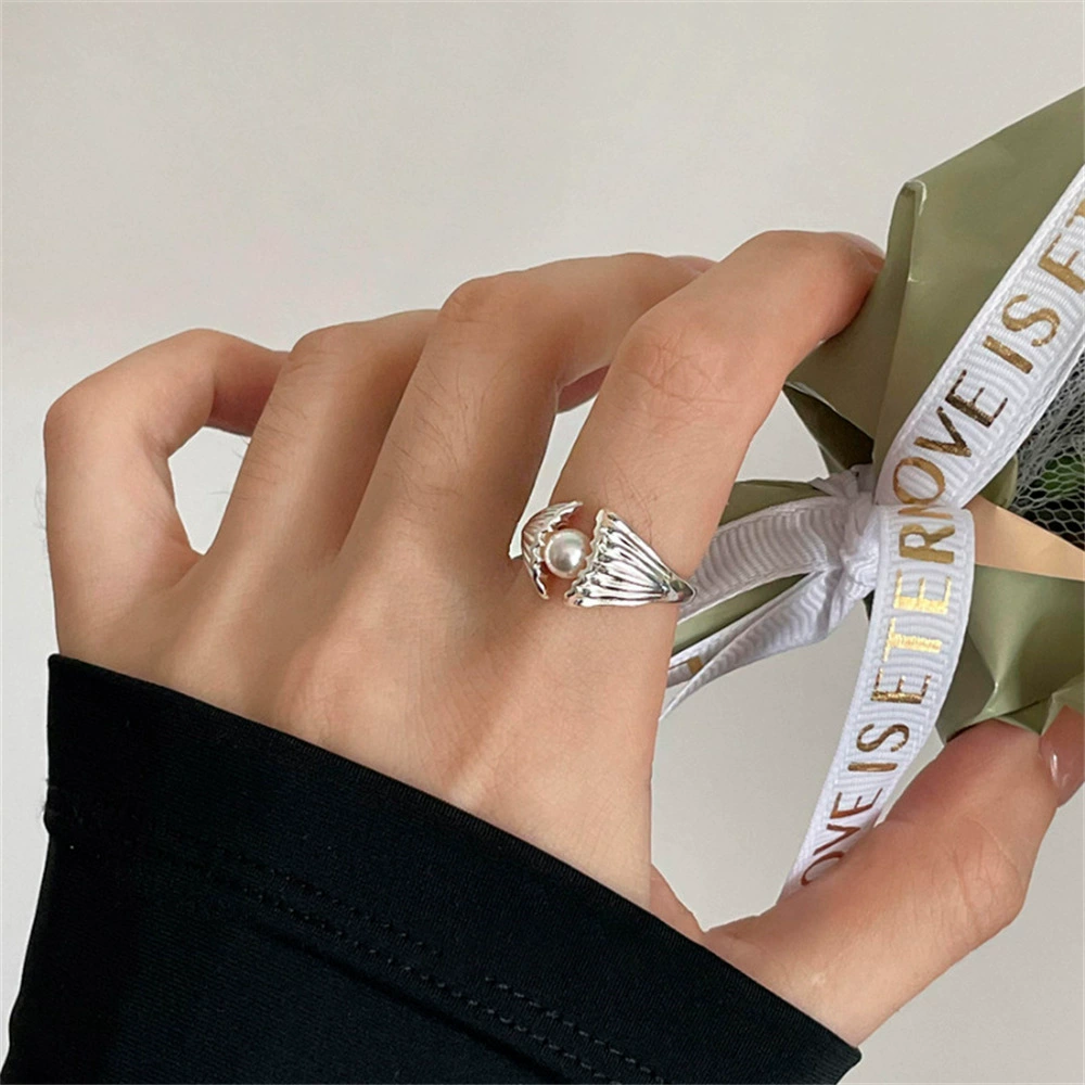 Кольцо (Brand zirconium) серебро 925 с жемчугом — лёгкая роскошь, качественное, не тускнеет