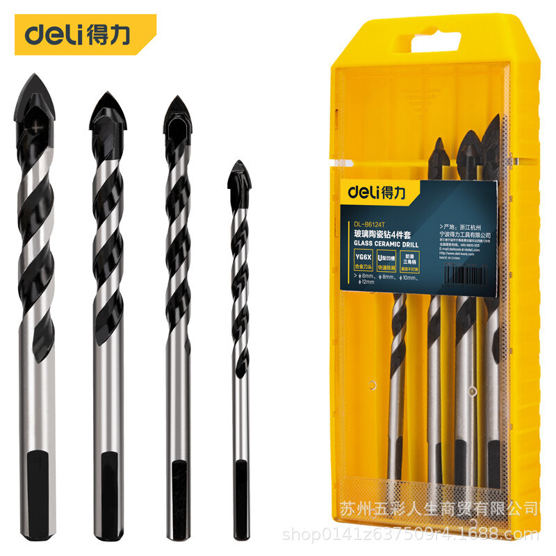 Powerful Tool DL-B6124T Electric Drill Bit Tile Drill Bit Glass Concrete Wood Metal Hand Drill