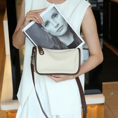 包包2024新款時尚韓版真皮撞色單肩斜挎包A級TOGO頭層牛皮小方包