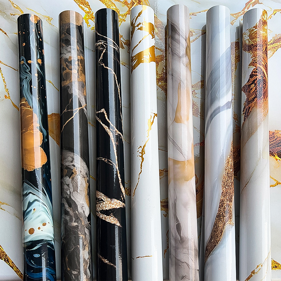 跨境temu爆款鎏金大理石纹自粘墙纸厨房厨房客厅家装建材背景墙纸