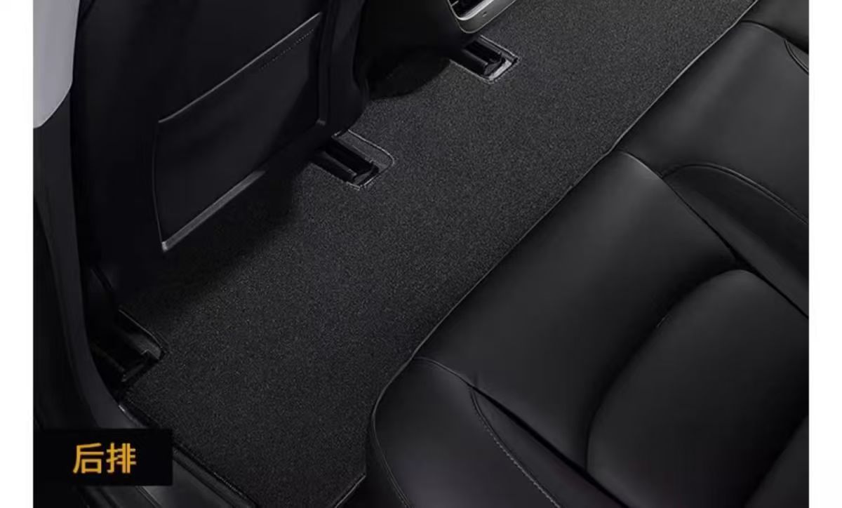 Suitable for Tesla Modelyl Floor Mats, Front and Rear Trunk Mats, Tpe All-Weather Material Car Floor Mats Wholesale Cross