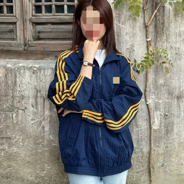 Spring and Autumn Unisex Jacket with Three Stripes, Woven Windproof Autumn Jacket Sports Suit tK2606
