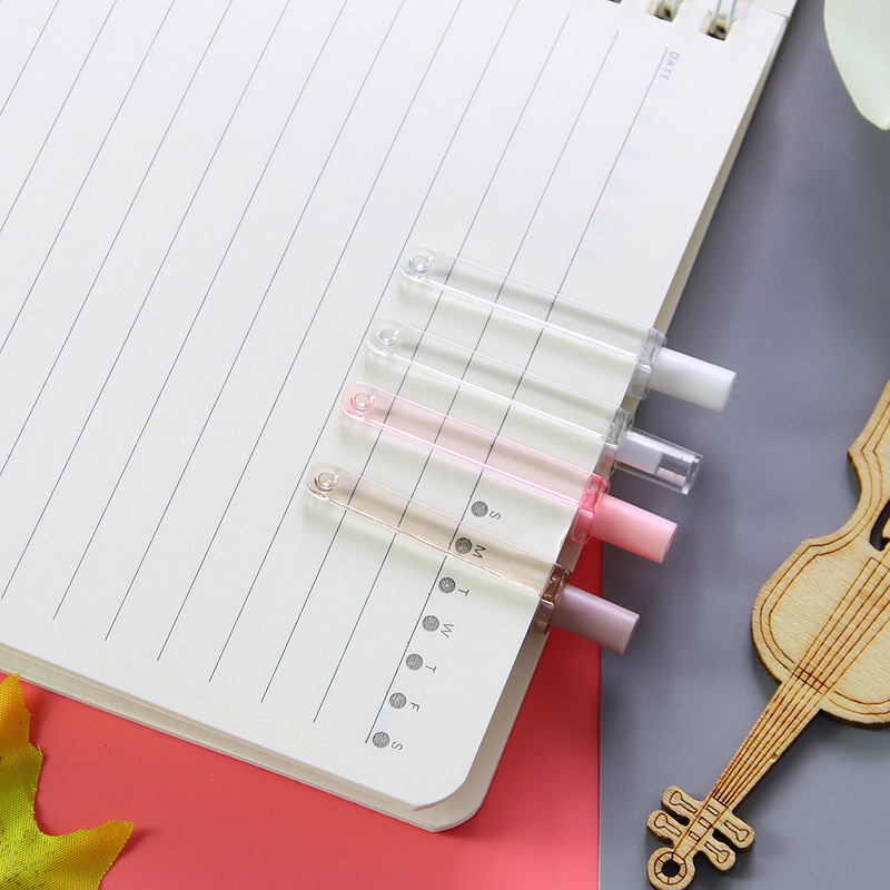 Satisfacer bolsa de prensa pluma de gel de alta apariencia estudiante ST Head Press pluma de agua Negro Firma Pluma papelería de oficina