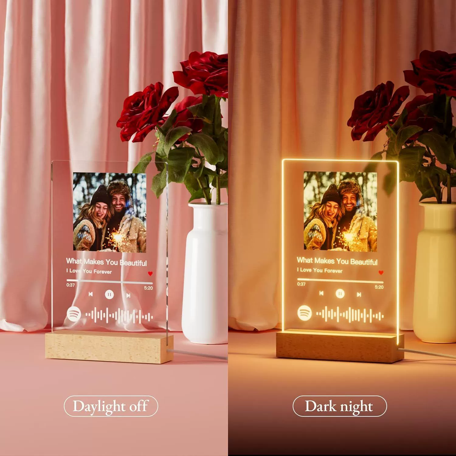 Трансграничная акриловая музыкальная световая карта, ночник, творческий подарок для изображения, поставка с фабрики, прямые продажи