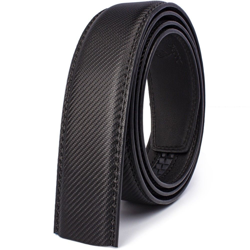 Automatic buckle suspender-free belt 3.5cm men's fashion versatile daily letter pattern work belt trouser pocket manufacturer