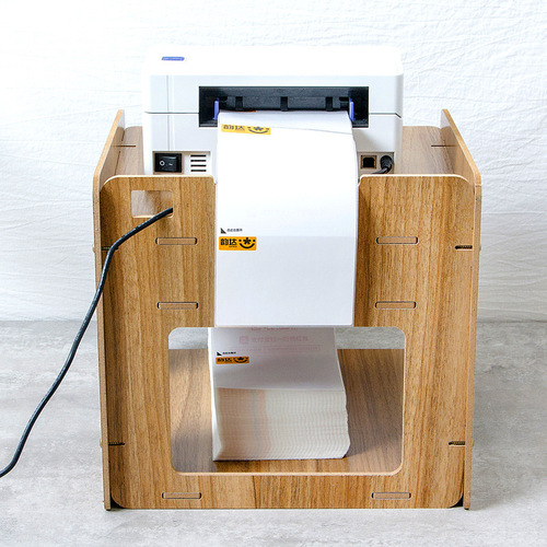 Simple Office Heat Printer Rack Desk Courier Delivery Note Organizer Electronic Bill Printer Stand