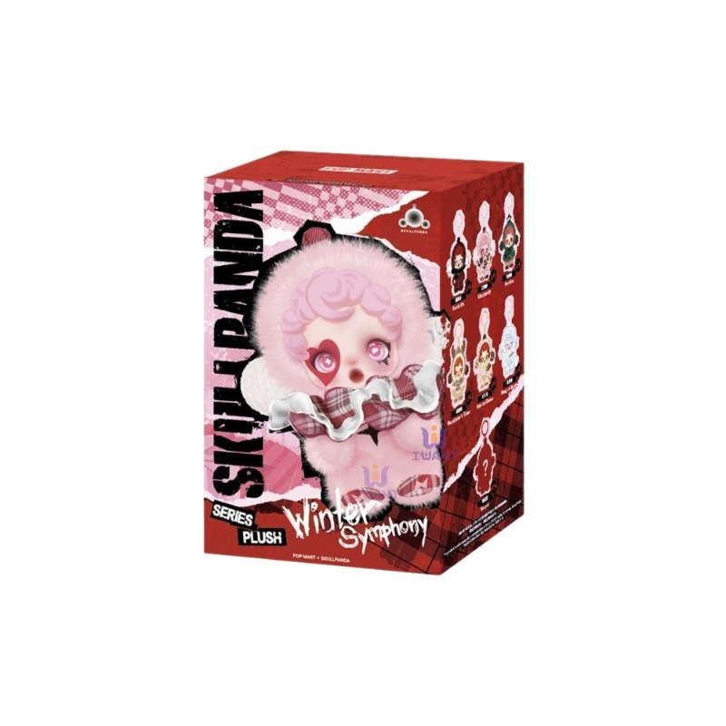 SKULLPANDA拉布布冬日乐章系列搪胶毛绒潮玩盲盒手办挂件公仔玩具|undefined