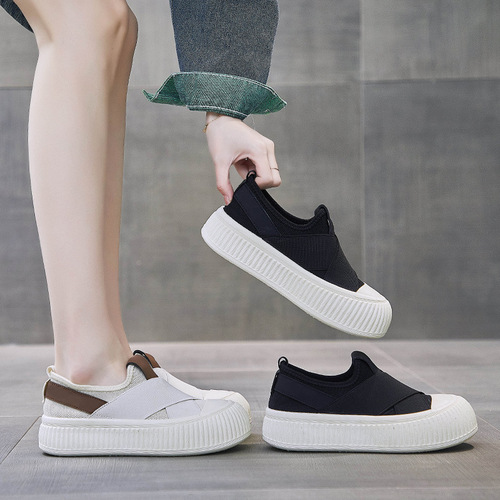Ins trendy Korean canvas shoes for women 2025 summer student running casual sneakers street shoes 6916