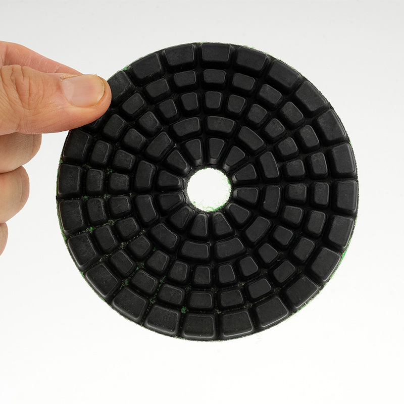 Disco de Pulido Seco y Húmedo de 4 Pulgadas 6 mm de Resina y Diamante para Mármol y Hormigón