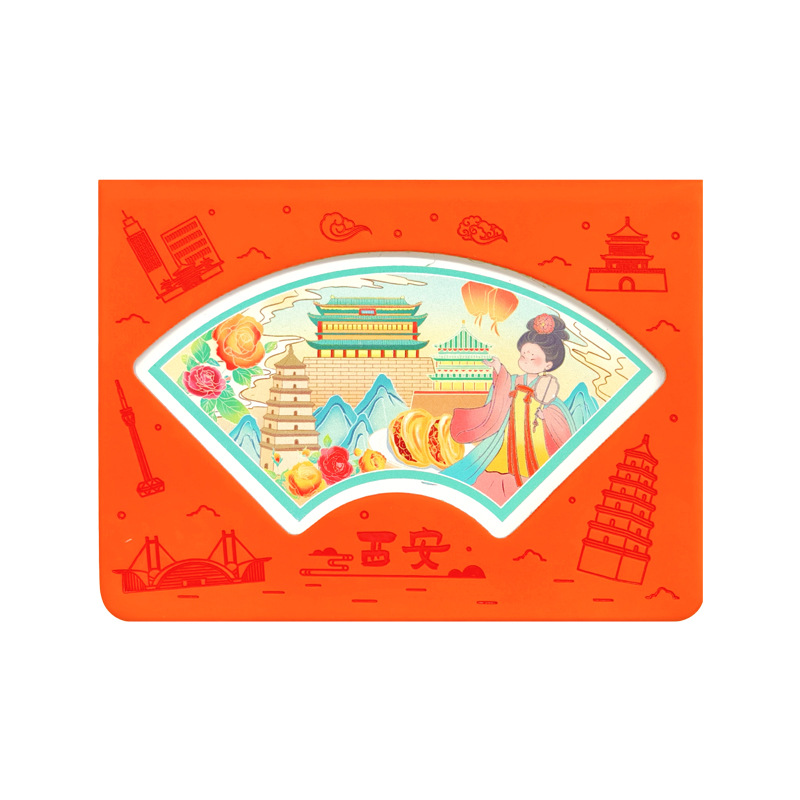 Viaje Chongqing Fuzhou sello de la ciudad cuaderno de mano cuaderno escénico tarjeta de conmemoración creativa pegatina de refrigerador